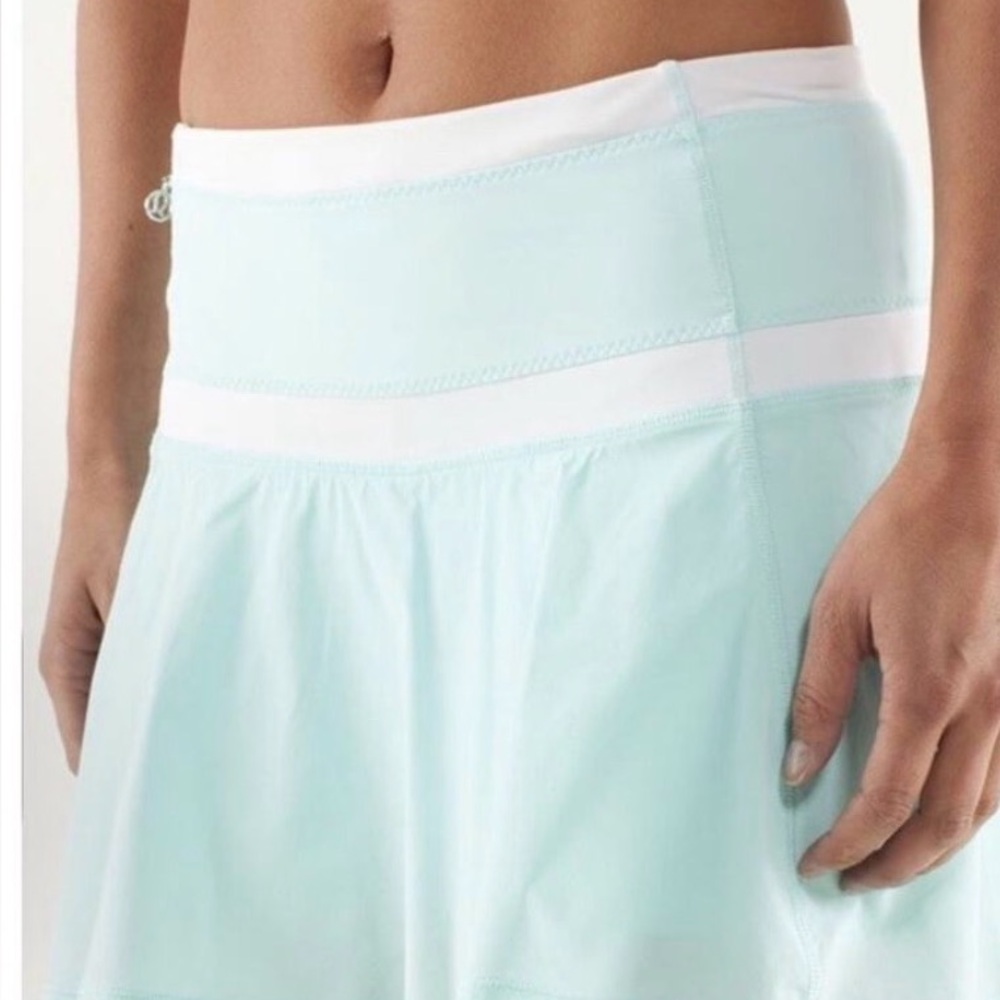 Lululemon Hot Hitter Tennis Skirt Aquamarine size 4